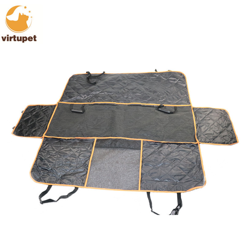 Dog Car Seat Covers with Mesh Visual Window Durable Waterproof Pet Covers For Back Seat Truck