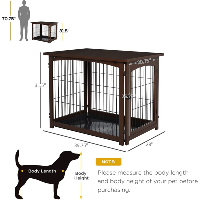 Fence Side Table Small Animal House Decorative Dog Cage Use For Indoor