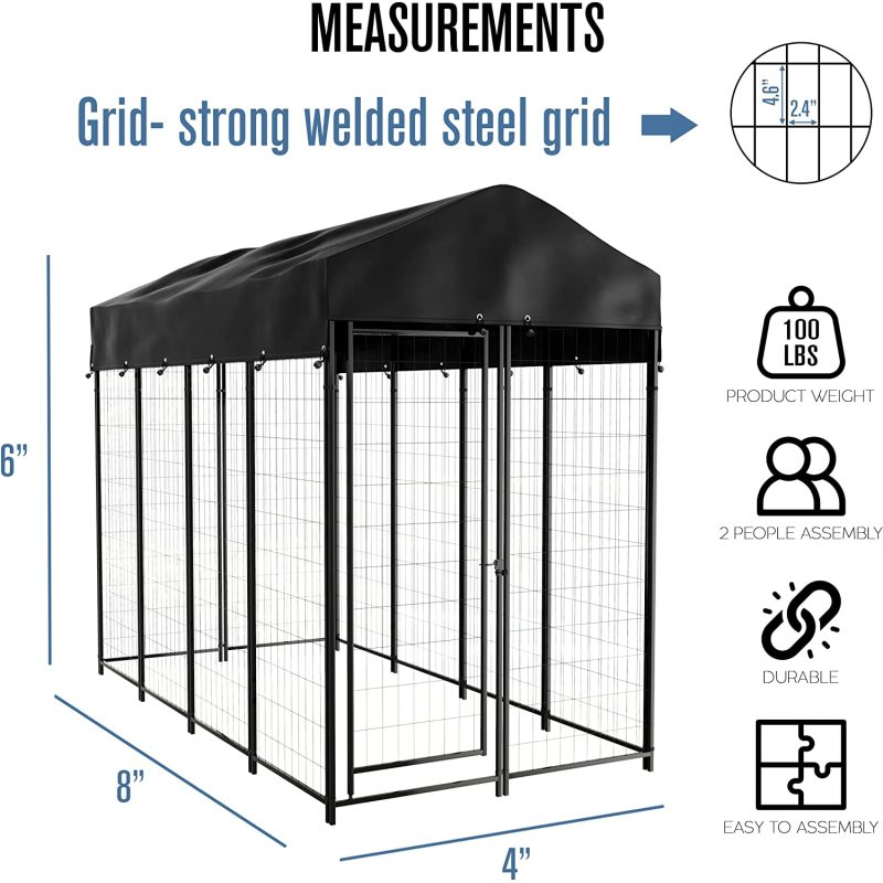 Outdoors Pavilion Pen Heavy Duty Pet Crates Large Wire Crate