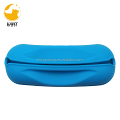 Wholesale Portable Outdoor Silicone Dog Treat Pouch Waist Bag Walking Dog Training Hands Free Pet Training Waist Bag