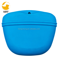 Wholesale Portable Outdoor Silicone Dog Treat Pouch Waist Bag Walking Dog Training Hands Free Pet Training Waist Bag