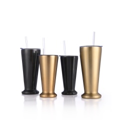 500ml Promotional Double Wall Stainless Steel Vacuum Tumbler With Straw
