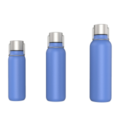 500ML Powder Coated Sport Insulated Double Wall Stainless Steel Water Bottle With Sport Straw Lid