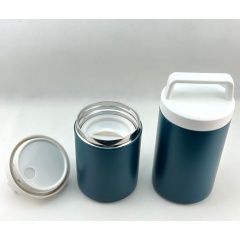16oz/480ml Navy Blue  Double Walled Insulated Wide Mouth Jar Easy Clean Wholesale Thermo Food Flask
