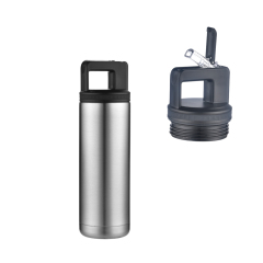 550ml Straw Vacuum Insulated Wide Mouth Stainless Steel Thermos Sweat Leak-proof Tumbler