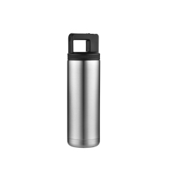 550ml Straw Vacuum Insulated Wide Mouth Stainless Steel Thermos Sweat Leak-proof Tumbler