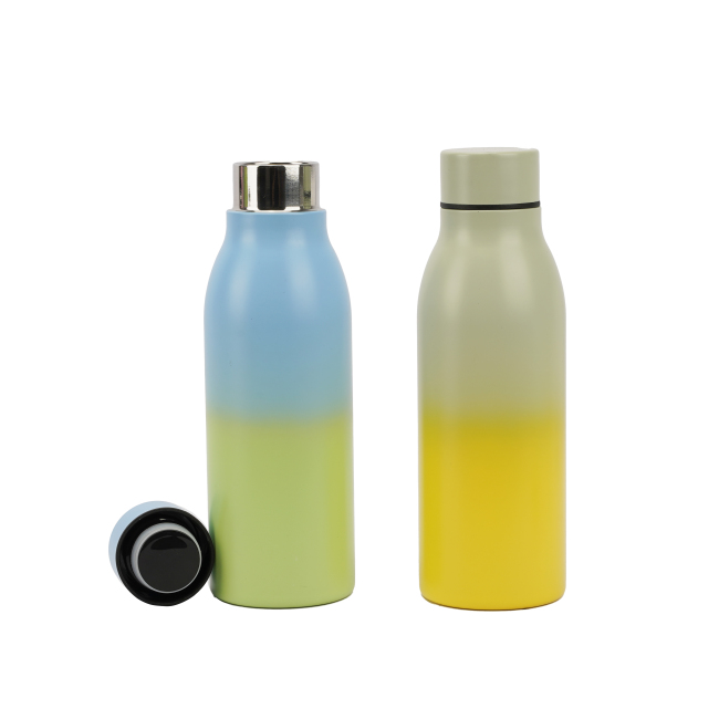 La boca estándar popular 600ML aisló la botella de agua con la pendiente de los colores del OEM