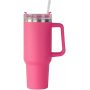 Travel Quencher Tumbler 40Oz With Grip Handle Straw LID