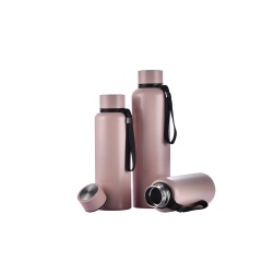 Soft Touch Tea Thermos Vacuum Flask Insulated Stainless Steel Water Bottle Business Gifts Metal Customized