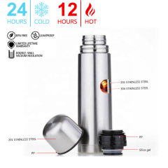  Hot and Cold Custom Logo Thermal Drink Bottle Double Wall Vacuum Insulated Stainless Steel 12 oz to 32oz