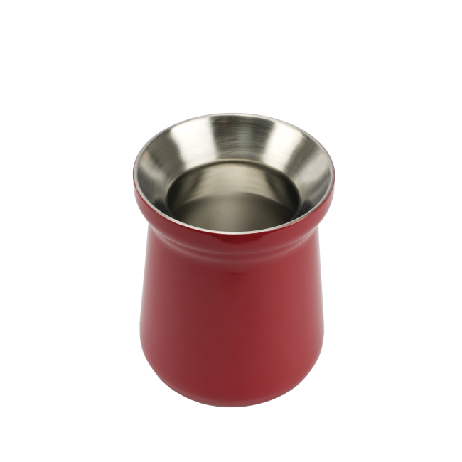 Vaso de vino adaptable del vaso de vino del acero inoxidable de la pared del doble de la promoción 230ml con la paja