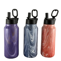 750ML Vacuum Insulated Stainless Steel Sports Water Bottle With Custom Logo Water Transfer Design