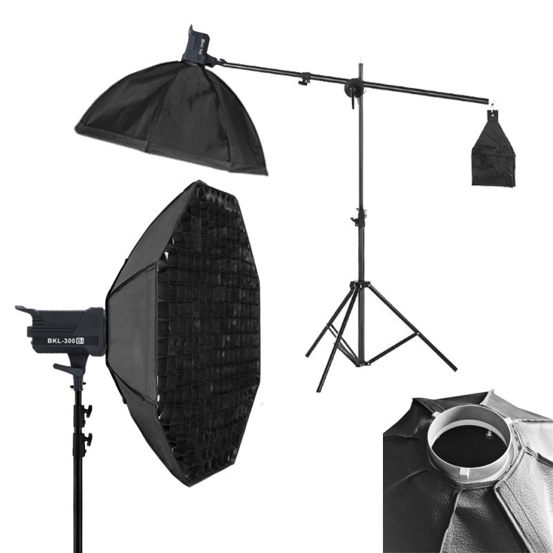 Wholesale Octagon Softbox Quick Collapsible Soft Box with Bowens Mount Removable Diffusers and Grid Quick Folding Softbox with Carrying Bag for Photography Studio Speedlite Flash and Monolight Supplie...
