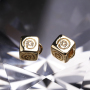 3A CZ Micro Pave Copper Square Charm Hook Pendant Charm for DIY Jewelry