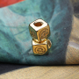 3A CZ Micro Pave Copper Square Charm Hook Pendant Charm for DIY Jewelry