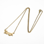 Custom Stainless Steel Letters Name Necklace Pendant Jewelry Gold Plated Versatile Angel Clavicle Chain Necklace for Women Gift