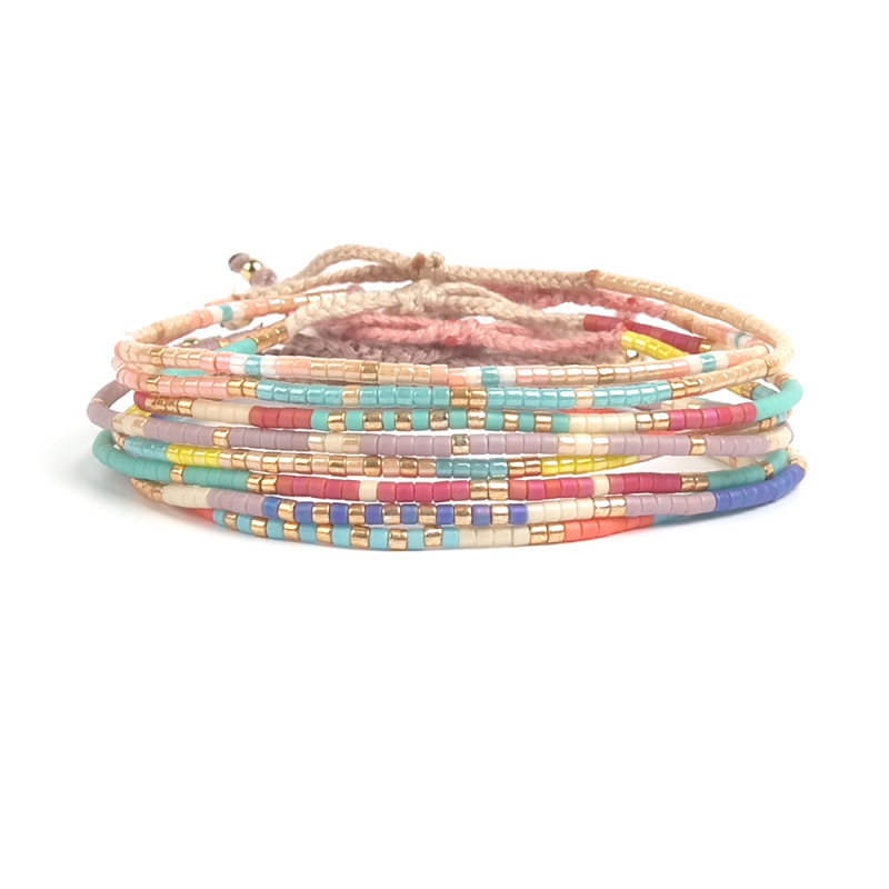 Color MIYUKI Beads Bohemian Hand-Woven Bracelet For Women Girl