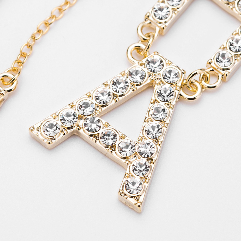 Luxury Design gold Plated Earrings Jewelry Geometric Irregular Full Rhinestone Letter Earrings For Women