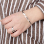 Fashion Set Customized gold Plated Opening Shape Minimalist Stainless Steel  Bracelet Jewelry Set