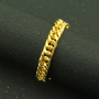 24K Gold Plated Hiphop Style Polished Men Thick Cuban Link Chain Bracelet for Sale