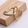 Hot Sale CZ Cubic Zirconia Earrings 18K Gold Fashion Aretes Earrings Women