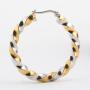 Minimalist Fashion Gold Stainless Steel Screw Round Twisted Huggie Earring  For Ladies Gift Jewelry