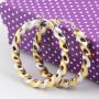 Minimalist Fashion Gold Stainless Steel Screw Round Twisted Huggie Earring  For Ladies Gift Jewelry