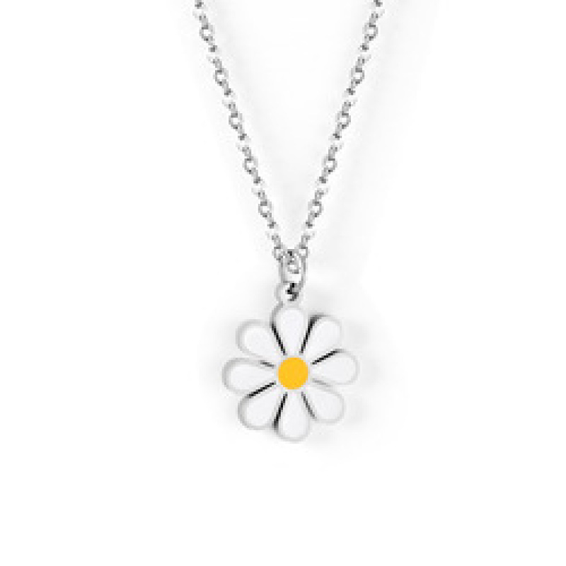 New Trendy Chain Jewelry Necklace Stainless Steel Gift Gold Custom Flower Design Jewelry Necklace For Womens