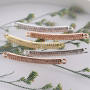 Handmade Womens Luxury Micro Pave CZ Charms Brass Hoop Charm Pendant Tube Charms Micro Insert Horn Zircon Gift WXBR33136 BOHEMIA