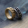 DIY Jewelry Findings Retro Stainless Steel Round Spacer Charm for Bracelet Making