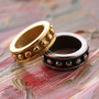 DIY Jewelry Findings Retro Stainless Steel Round Spacer Charm for Bracelet Making