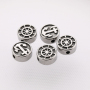 Stainless Steel Helm and Anchor Engraved Bbeads DIY Jewelry Rudder Beads