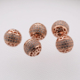 Gold and Silver Plated CZ Micro Pave Brass Beads 10MM Metal Beads Charm for DIY Jewelry