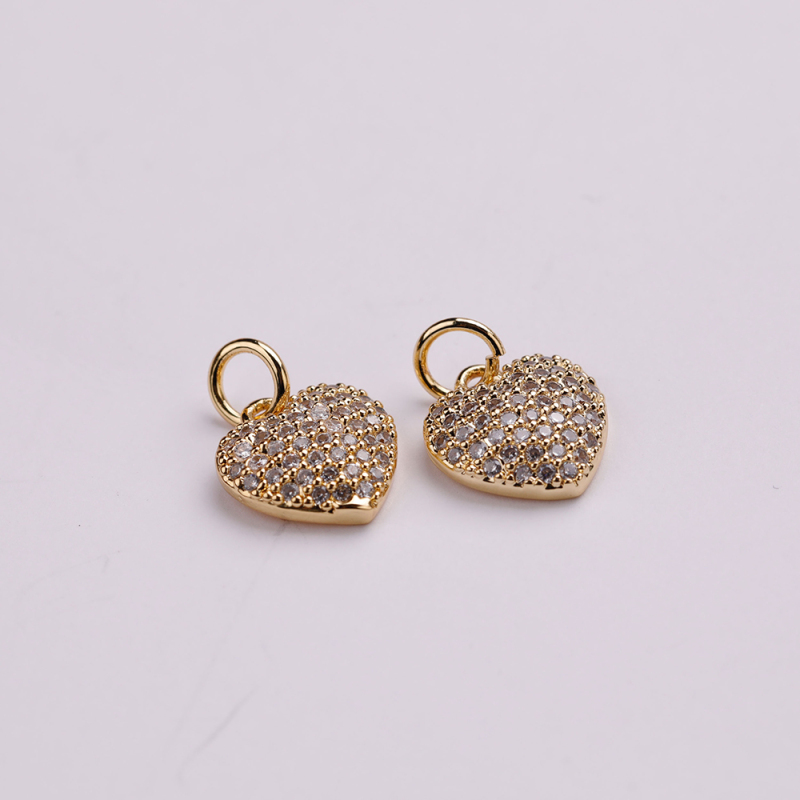 New Year's Latest Heart-Shaped Series Micro-Inlaid Single-Sided Pendant For Women