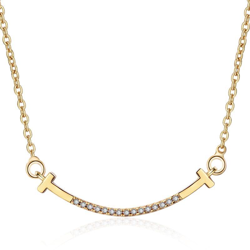 2021 Custom Bridesmaid Gift Personalized Wedding Engagement 18K Gold Fancy Jewelry Geometry Shape Pendent Necklace 18K