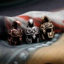 Wholesale Fashion Accessory Antique Silver Brass Copper Zircon DIY Helmet Design Beads for Jewelry Bracelet Necklace Making