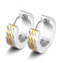 2021 luxury fashion trend custom designer stainless steel ladies jewelry women huggie hoop earring
