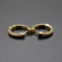 New 2021 Trendy Micro Insert Zirconia Gold Brass Design Charm Jewelry Circle Hoop Earrings for Women and Girl