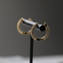 New 2021 Trendy Micro Insert Zirconia Gold Brass Design Charm Jewelry Circle Hoop Earrings for Women and Girl