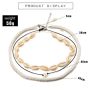 High Quality Bohemia Handmade Decor Gold Chain Puka  Pearl Chain stainless steel jewelry sea shell layered  necklace