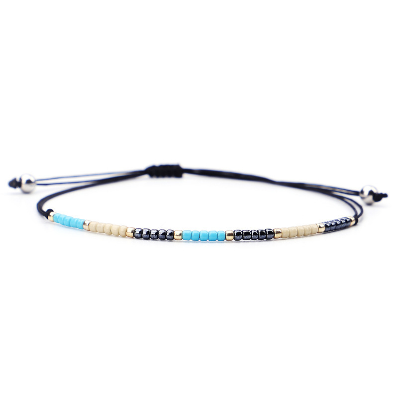 New design elegant handmade bracelet jewelry small colorful seed bead bracelet