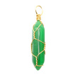 30 Green Cat's Eye with chain