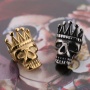Bracelet Jewelry Making Real Gold Plated Crown Skull Charm Luxury Stainless Steel Crown Beads Charm
