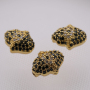 DIY Bracelet Making Accessories Lucky Hand Shape Copper Micro Pave Charm with Hole