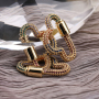 Hot Selling Multi CZ Micro Pave Cloud Clasp Carabiner Cloud Pendant for Necklace Jewelry Findings 30*20MM