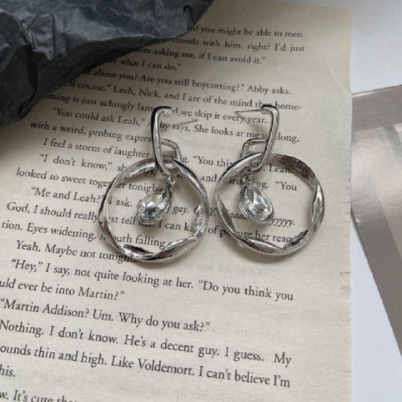 New Arrival Multi Layered Geometric Round Metal Personality Exaggerated  Hip Hop Hollowed Fashion Pendant Earrings