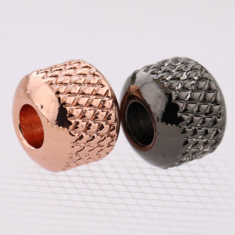 Wholesale 7*8MM Rose Gold Lagre Hole Stainless Steel Charm Pendant for Necklace Bracelet Making