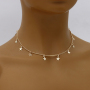 18K Gold Plated Small Star Decorated Chain Choker Necklace for Women Gift