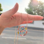 Wholesale Multi Color CZ Alphabet Initial A-Z Letter Gold Plated Pendant Necklaces Rope Chain 100% Product Quality Guaranteed