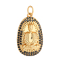 Wholesale Women 18k Gold Pendant Necklace Zirconia Accessories Jewelry Earring Religious Plating Jesus Cross Buddha Statue Body